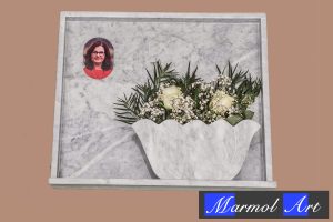 Lápida Jardinera Abanico con Foto