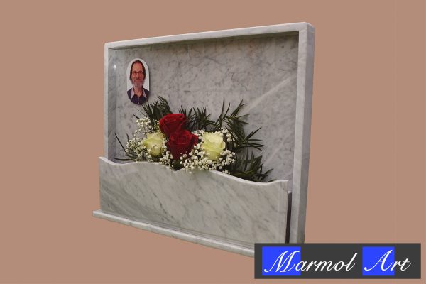 Lápida Jardinera Libro Ancho con Foto - Imagen 2