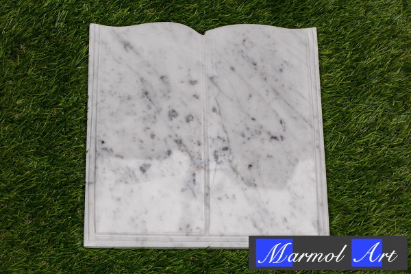 Libro de Mármol Blanco 30 x 30 x 2 solo Letras