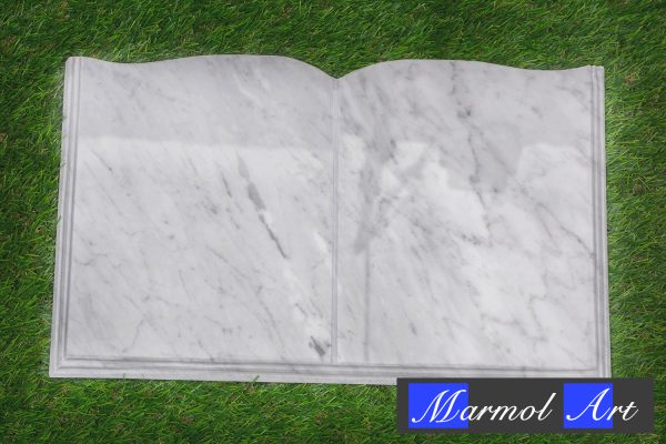 Libro de Mármol Blanco 30 x 50 x 2 solo Letras