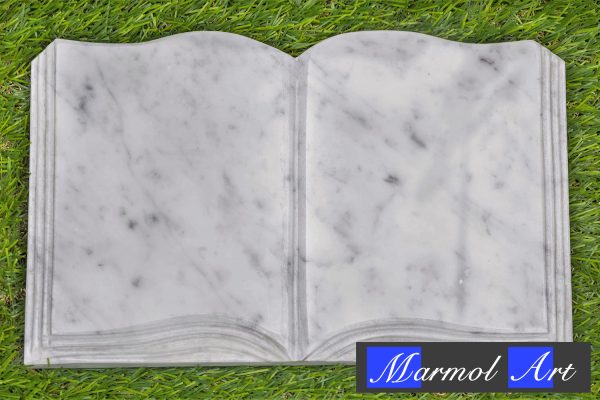 Libro de Mármol Blanco 20 x 30 x 2 solo Letras