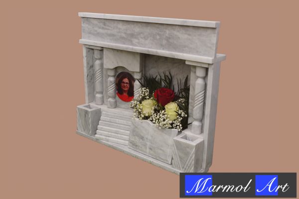 Lápida Jardinera Columnas con Foto - Imagen 2