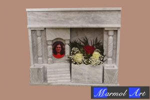Lápida Jardinera Columnas con Foto